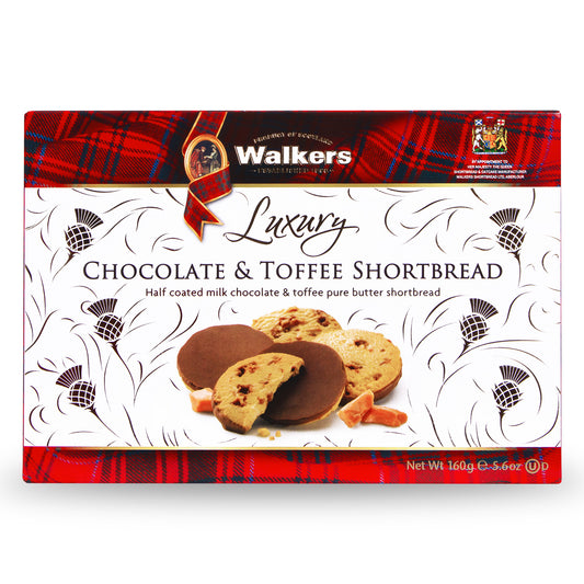 Walkers Chocolate and Toffee Shortbread 160g
