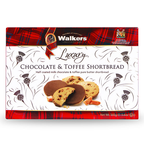 Walkers Chocolate and Toffee Shortbread 160g