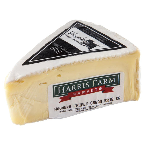 Brie Woombye Triple Cream 110-160g , Frdg1-Cheese - HFM, Harris Farm Markets
 - 1