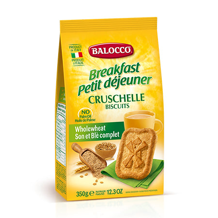 Balocco - Biscuits Cruschelle - with Wheat Bran (350g)