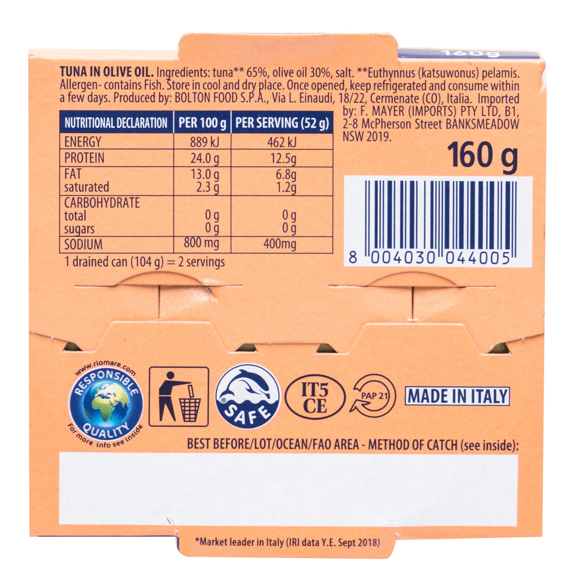 Rio Mare Tuna in Olive Oil | Harris Farm Online