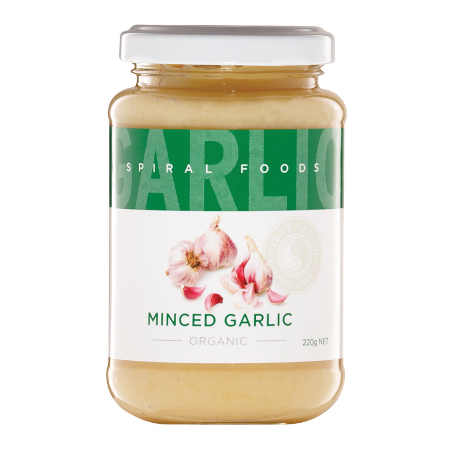 Spiral Foods Minced Garlic Organic 220g