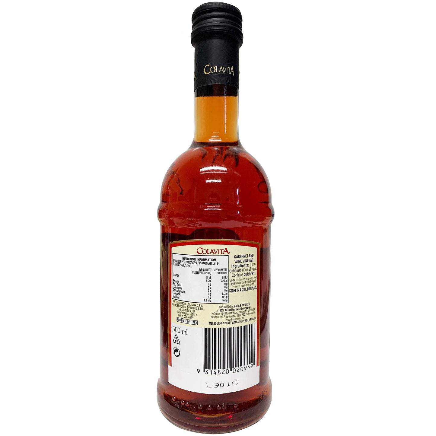 Colavita - Vinegar - Cabernet Red Wine (500mL)