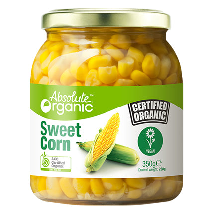Absolute Organic Sweet Corn 350g