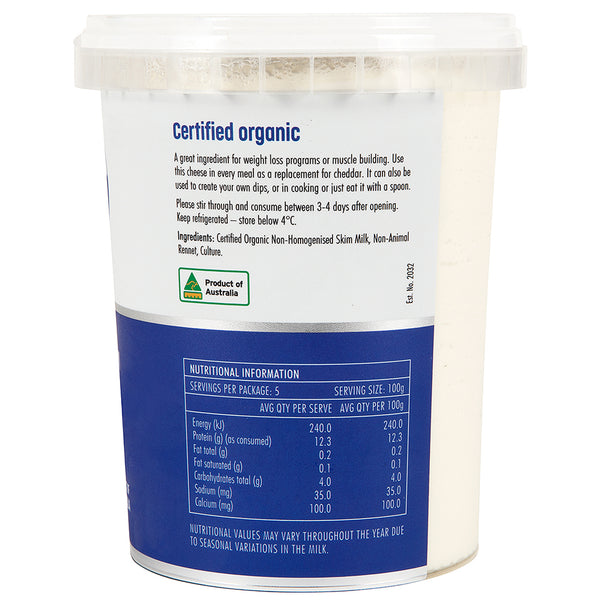 Barambah Organics Very High Protein Cottage Cheese | Harris Farm Online