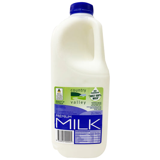 Country Valley Full Cream Milk 2L