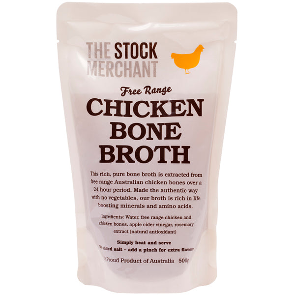 The Stock Merchant Free Range Chicken Bone Broth | Harris Farm Online