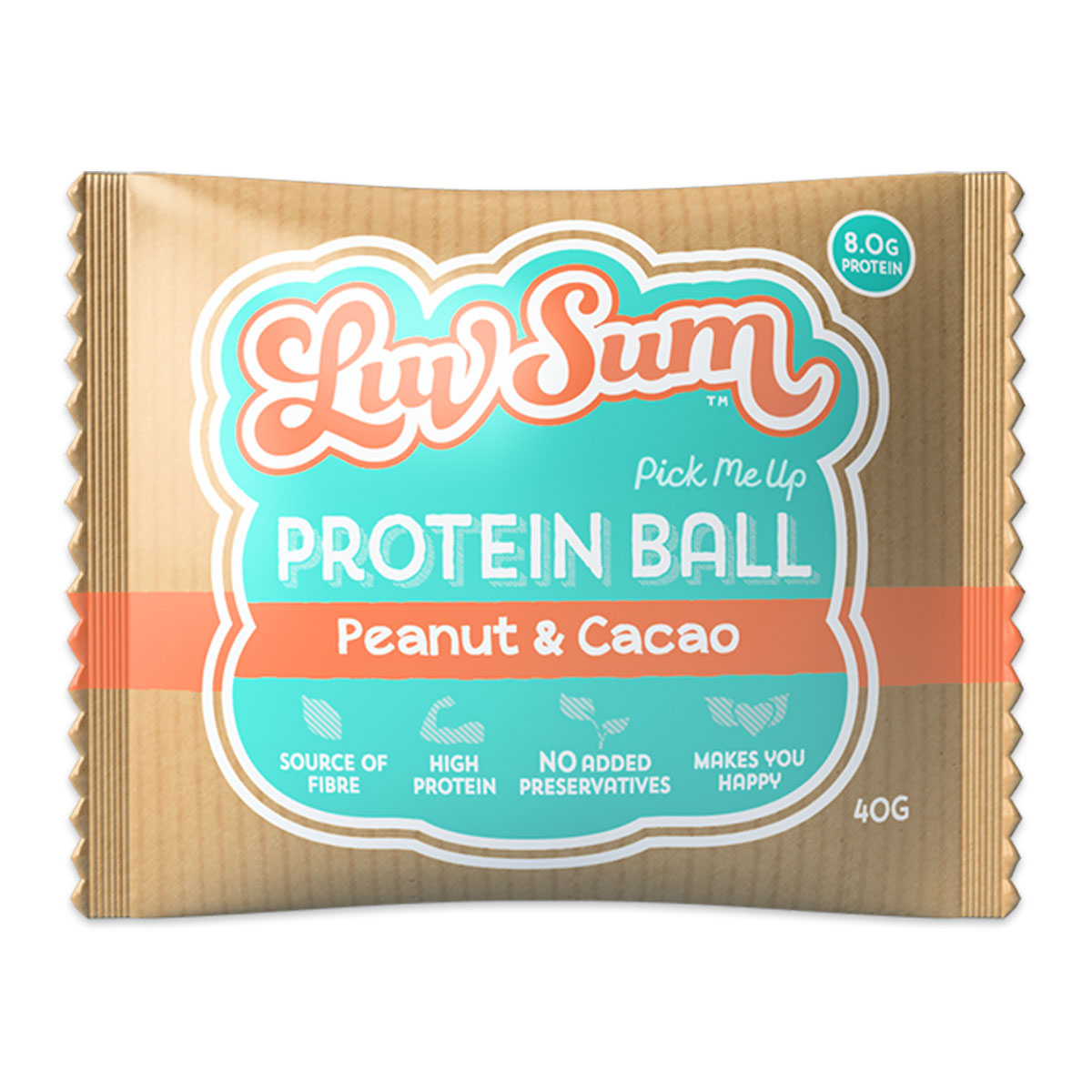 Luv Sum Protein Ball Peanut and Cacoa 42g | Harris Farm Online