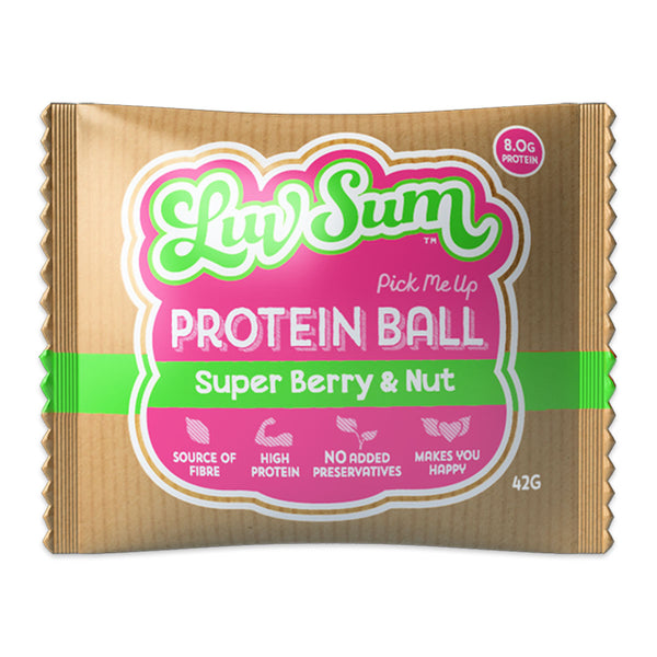 Luv Sum Protein Ball Peanut and Berry 42g | Harris Farm Online