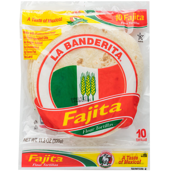 La Banderita Fajita Flour Tortillas x10 320g
