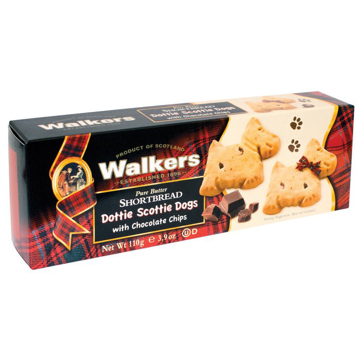 Walkers Dottie Scottie Dogs Chocolate Chip Shortbread | Harris Farm Online