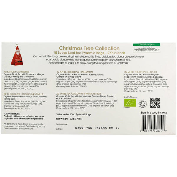 English Tea Shop Organic Teas and Infusions Christmas Tree Collection x10 | Harris Farm Online