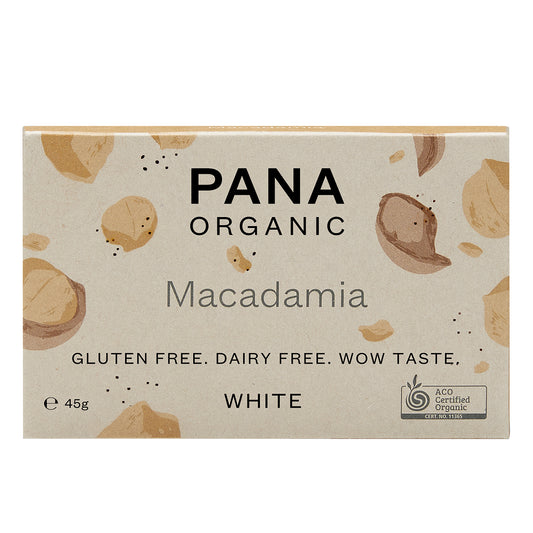 Pana Organic Macadamia White Chocolate | Harris Farm Online