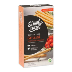 Simply Wize Gluten Free Grissini With Tomato and Rosemary 100g