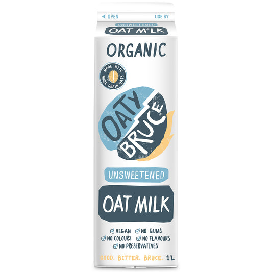 Oaty Bruce Organic Unsweetened Oat Milk 1L | Harris Farm Online
