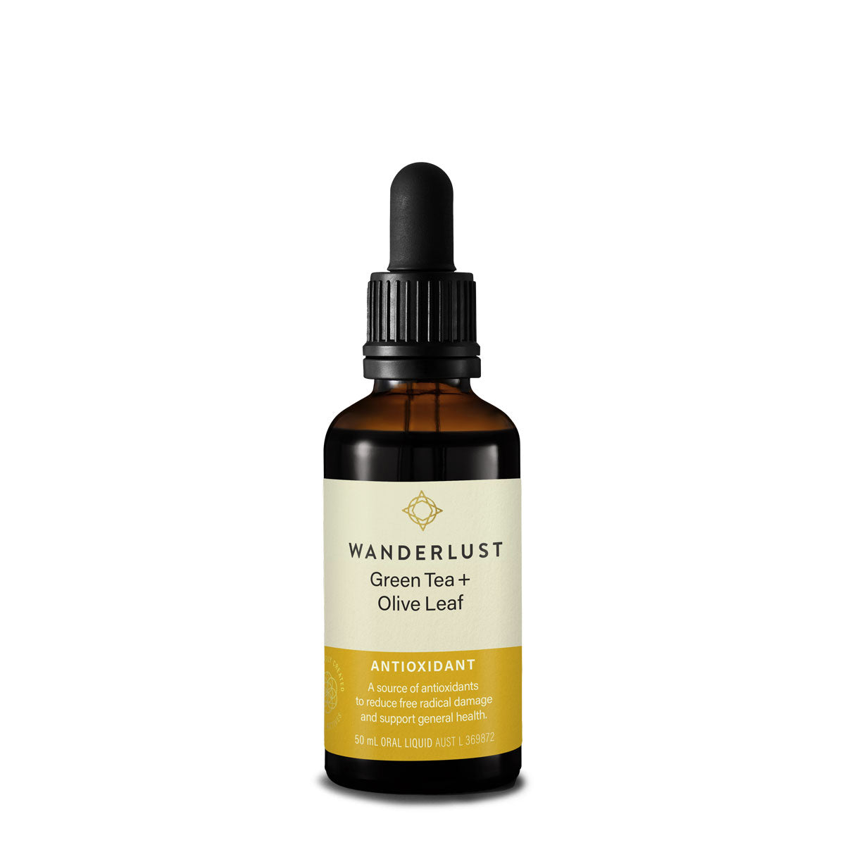 Wanderlust Green Tea and  Olive Leaf Drops 50ml | Harris Farm Online