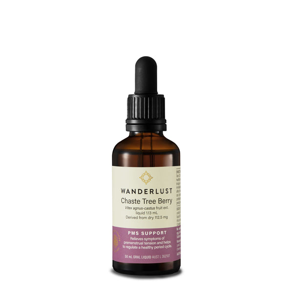 Wanderlust Chaste Tree Berry Drops 50ml | Harris Farm Online