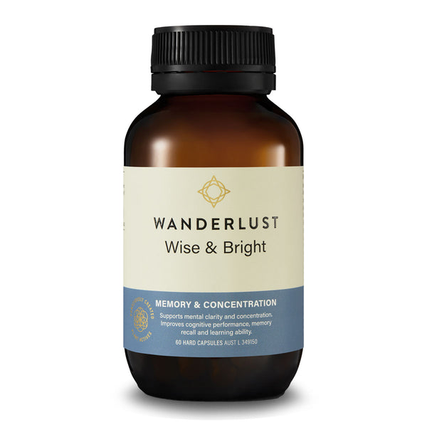 Wanderlust Wise and Bright 60 Capsules | Harris Farm Online 