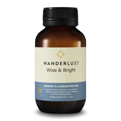Wanderlust Wise and Bright 60 Capsules | Harris Farm Online 