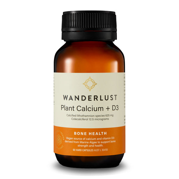 Wanderlust Plant Calcium and D3 60 Capsules | Harris Farm Online 
