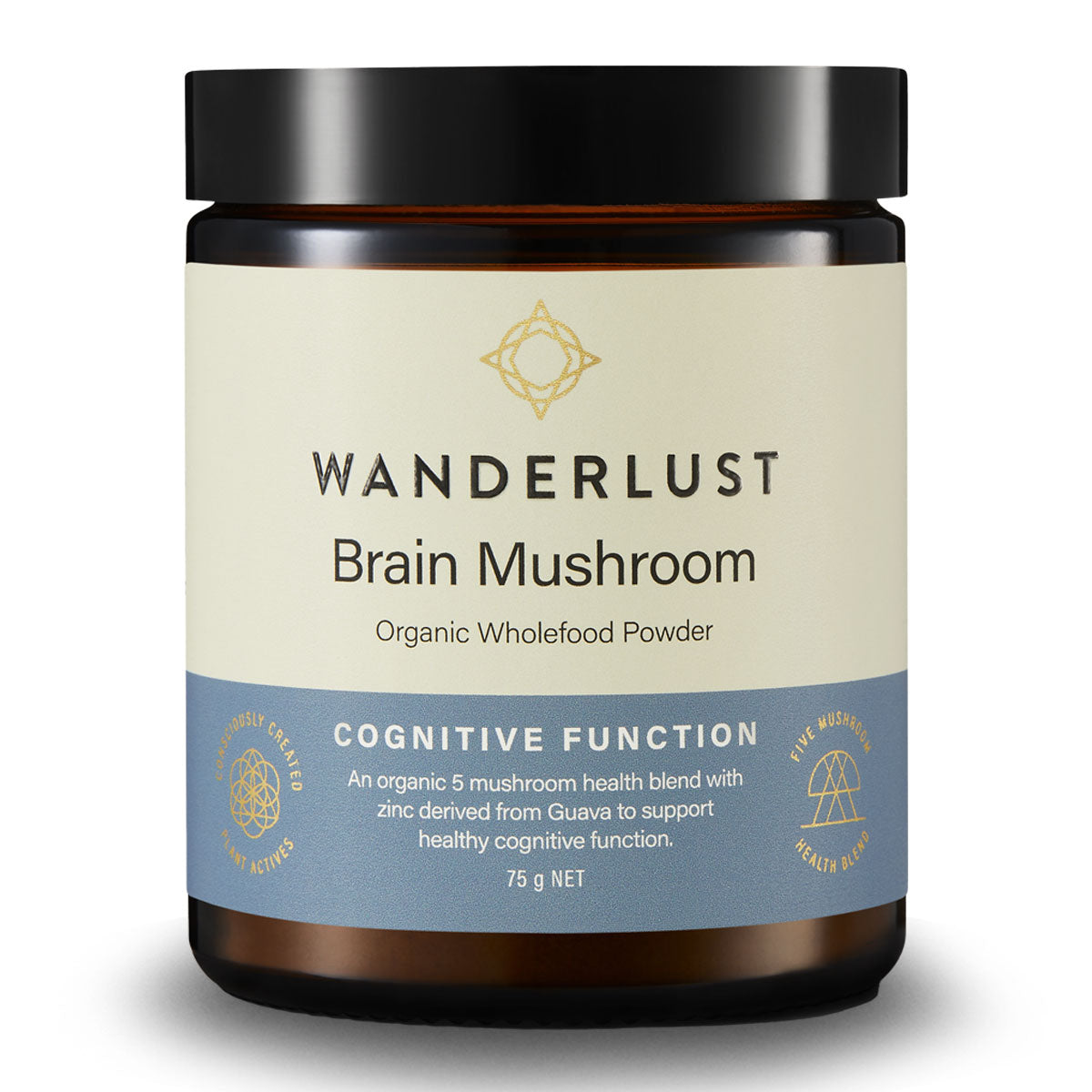 Wanderlust Brain Mushroom Powder 75g | Harris Farm Online