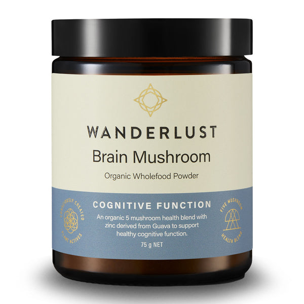Wanderlust Brain Mushroom Powder 75g | Harris Farm Online