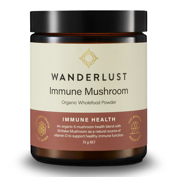 Wanderlust Immune Mushroom Powder 75g | Harris farm Online