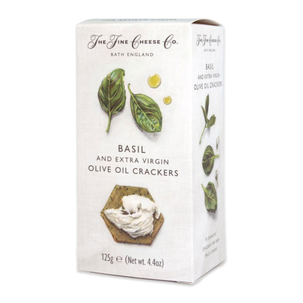 The Fine Cheese Co Crackers Basil and EVOO 125g