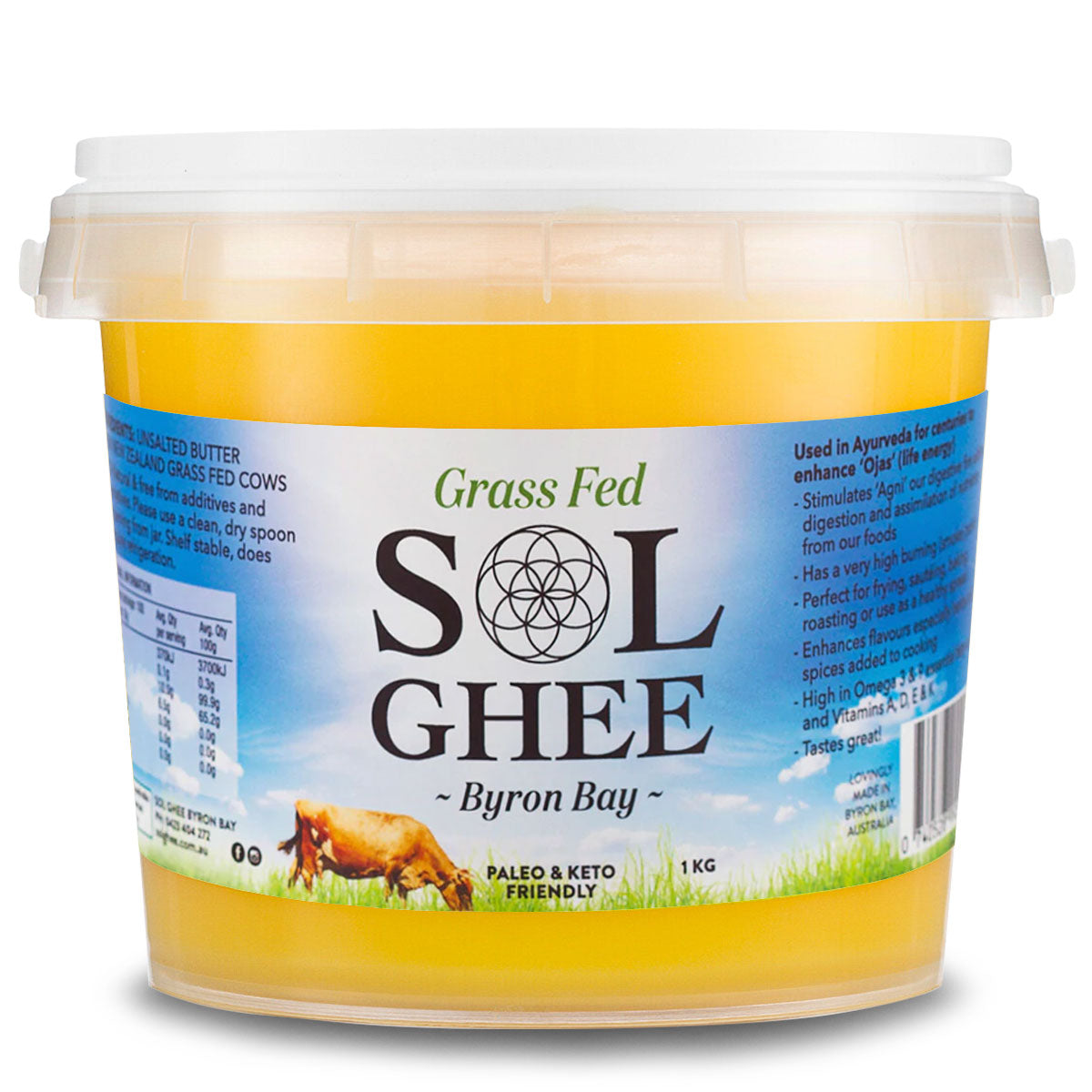 Sol Ghee Grass Fed Ghee 1kg | Harris Farm Online