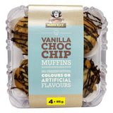 MamaKaz Bread Muffins Vanilla Choc Chip x4 380g