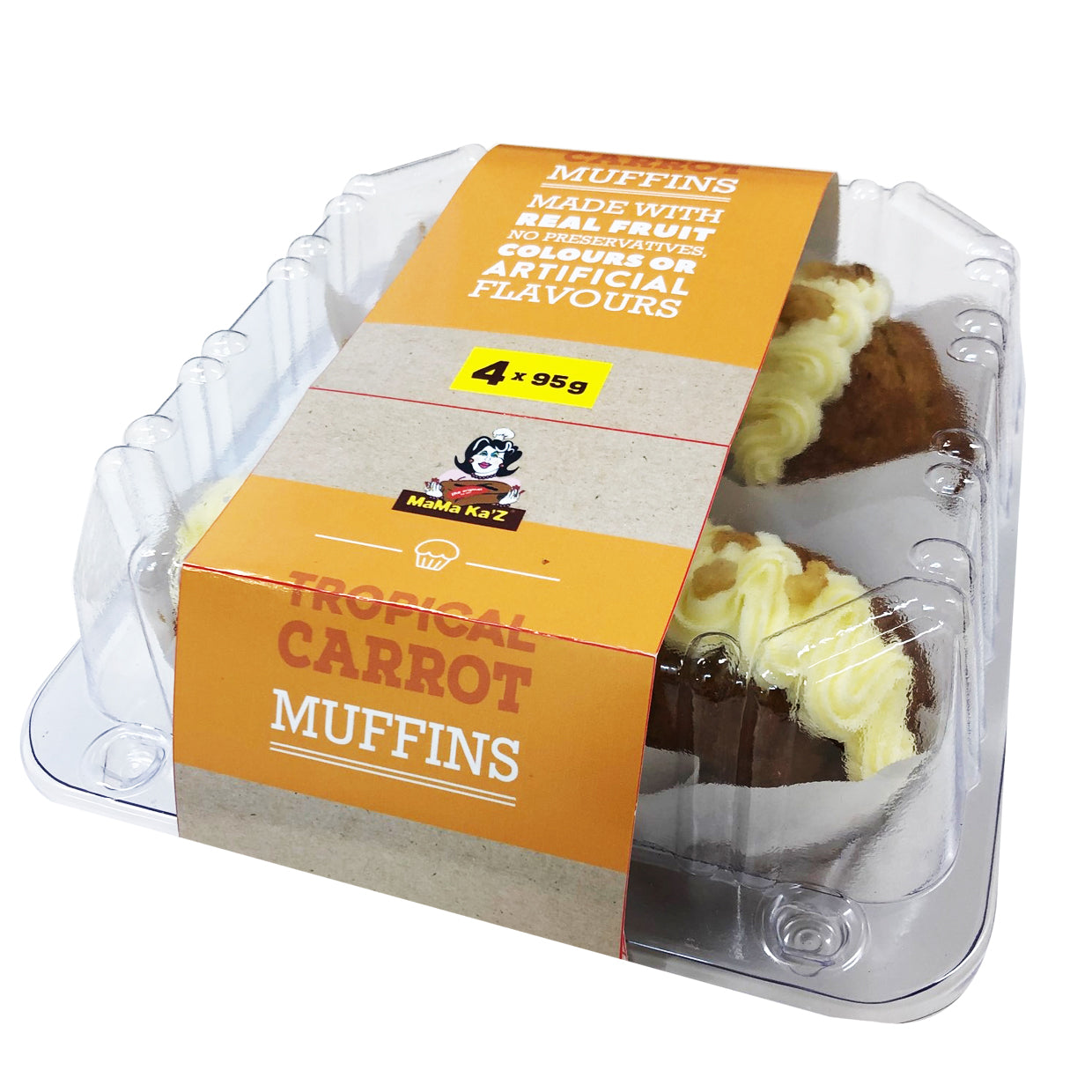 MamaKaz Bread Muffins Tropical Carrot x4 380g