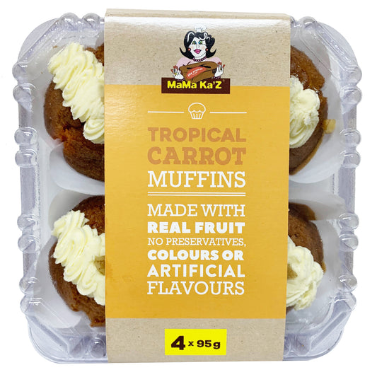 MamaKaz Bread Muffins Tropical Carrot x4 380g