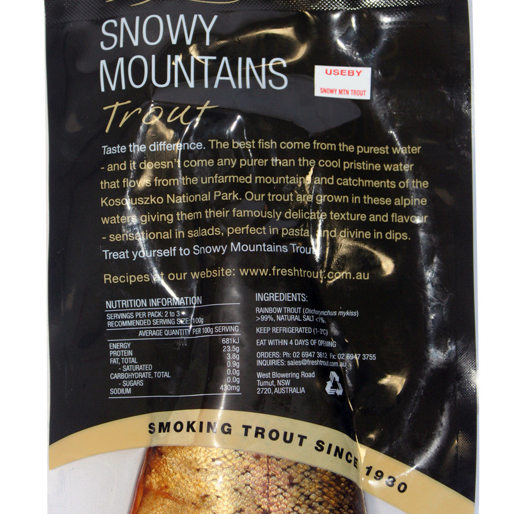 Trout Premium Wood Smoked Whole 400g Snowy Mountains , Frdg3-Seafood - HFM, Harris Farm Markets
 - 2