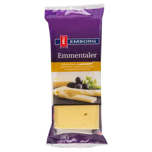 Emborg Emmentaler 200g , Frdg1-Cheese - HFM, Harris Farm Markets
 - 1
