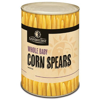 Sandhurst - Whole Baby Corn Spears - in Brine | Harris Farm Online