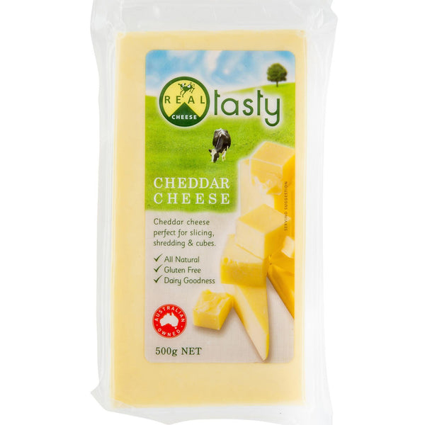 Real Tasty Cheddar Cheese Block | Harris Farm Online