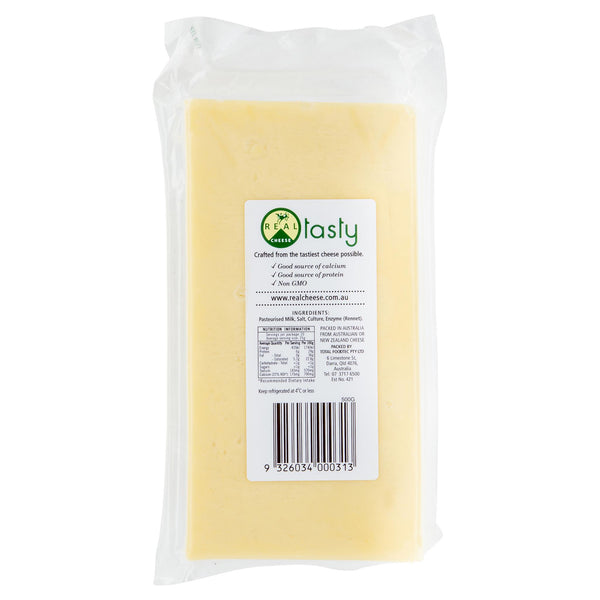 Real Tasty Cheddar Cheese Block | Harris Farm Online