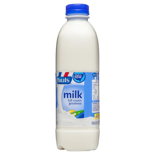Pauls Milk Full Cream Goodness 1L , Frdg2-Dairy - HFM, Harris Farm Markets
 - 1