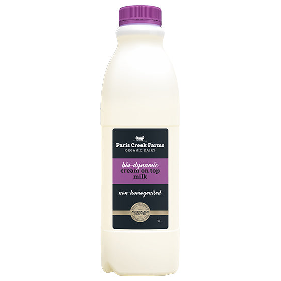 Paris Creek Farms Bio Dynamic Organic Cream On Top Non-Homogenised Milk | Harris Farm Online