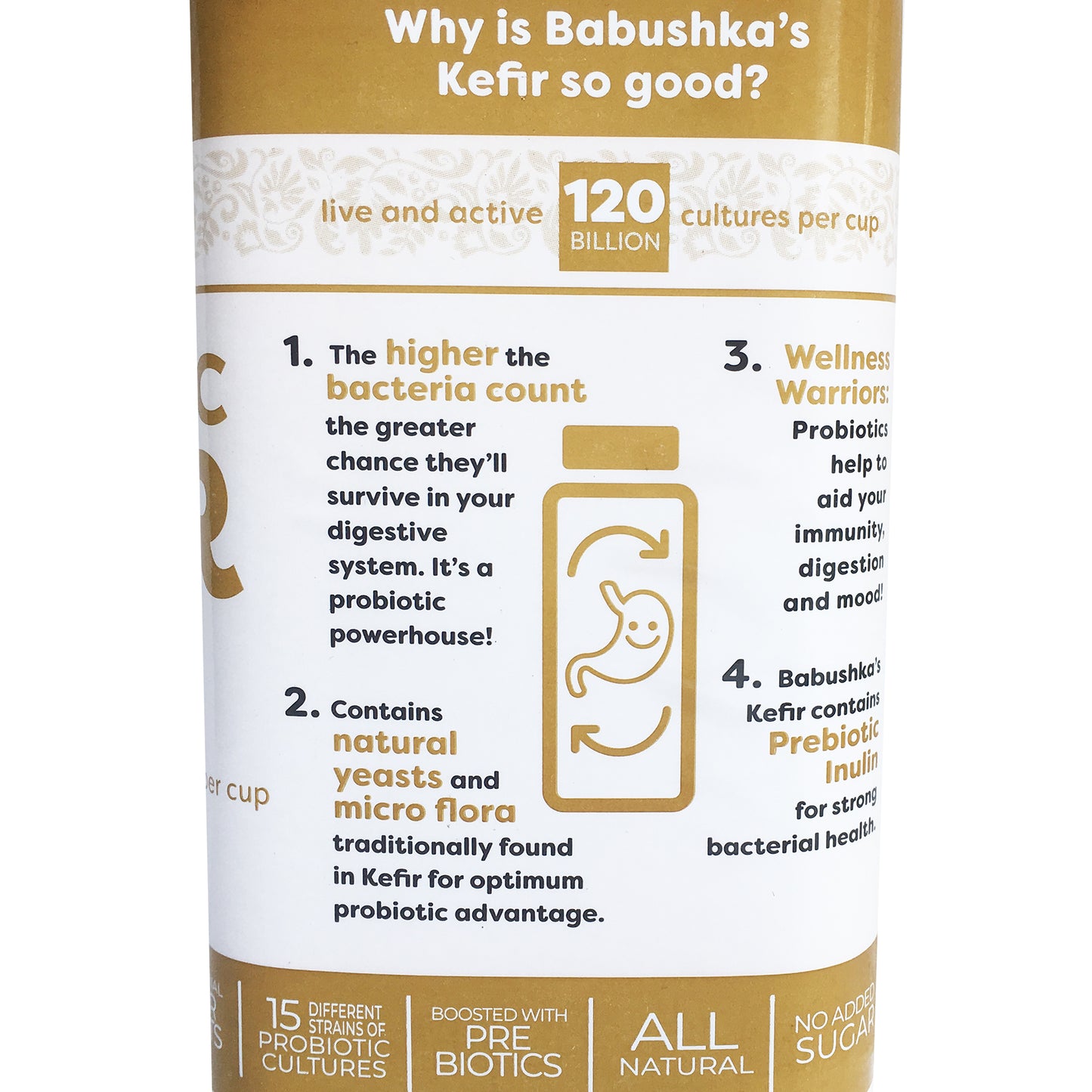 Babushka Yoghurt Probiotic Kefir Milk and Honey | Harris Farm Online