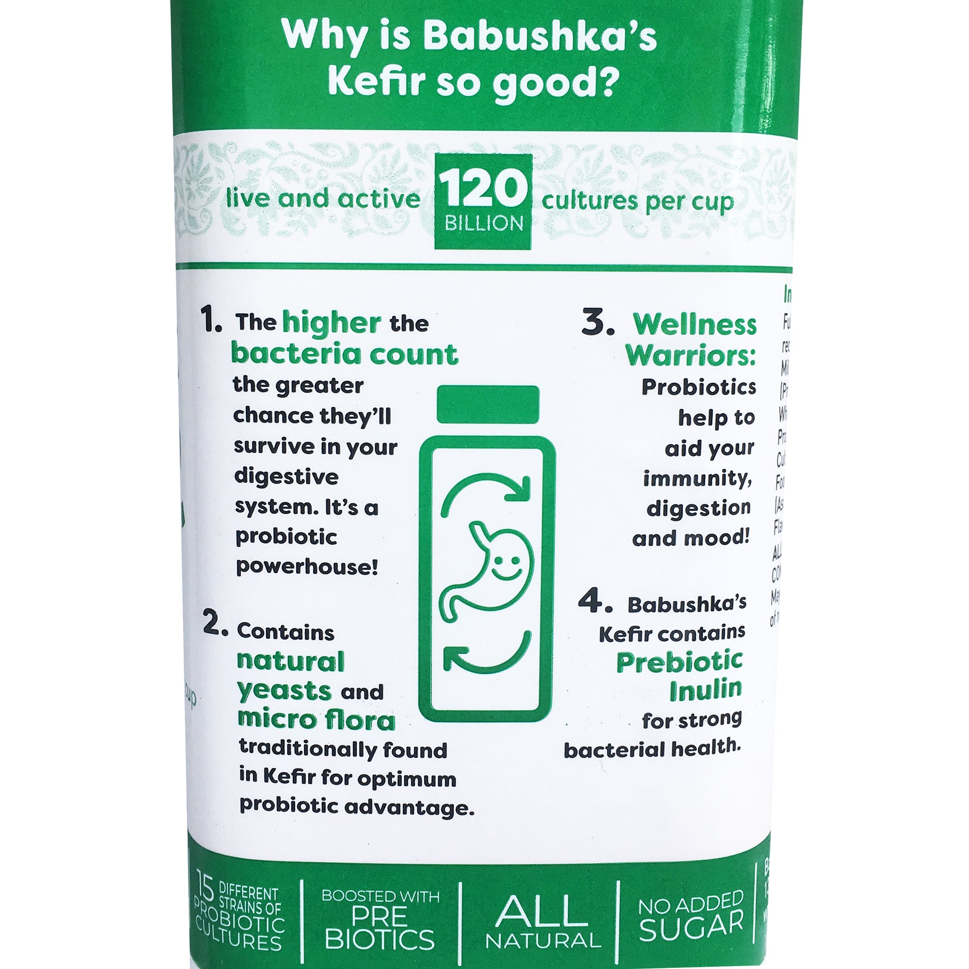 Babushka Yoghurt Probiotic Kefir Natural | Harris Farm Online