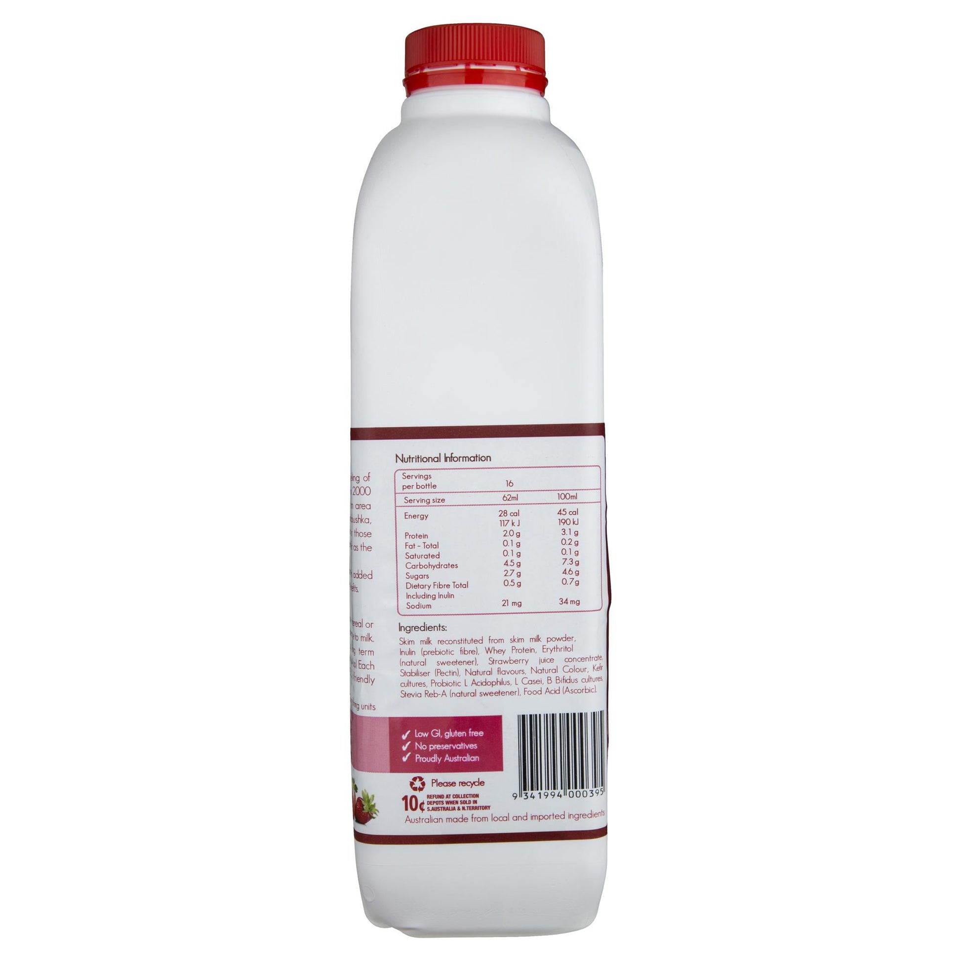 Babushka Probiotic Kefir Yoghurt Strawberries And Cream 1kg , Frdg1-Drinks - HFM, Harris Farm Markets
 - 2