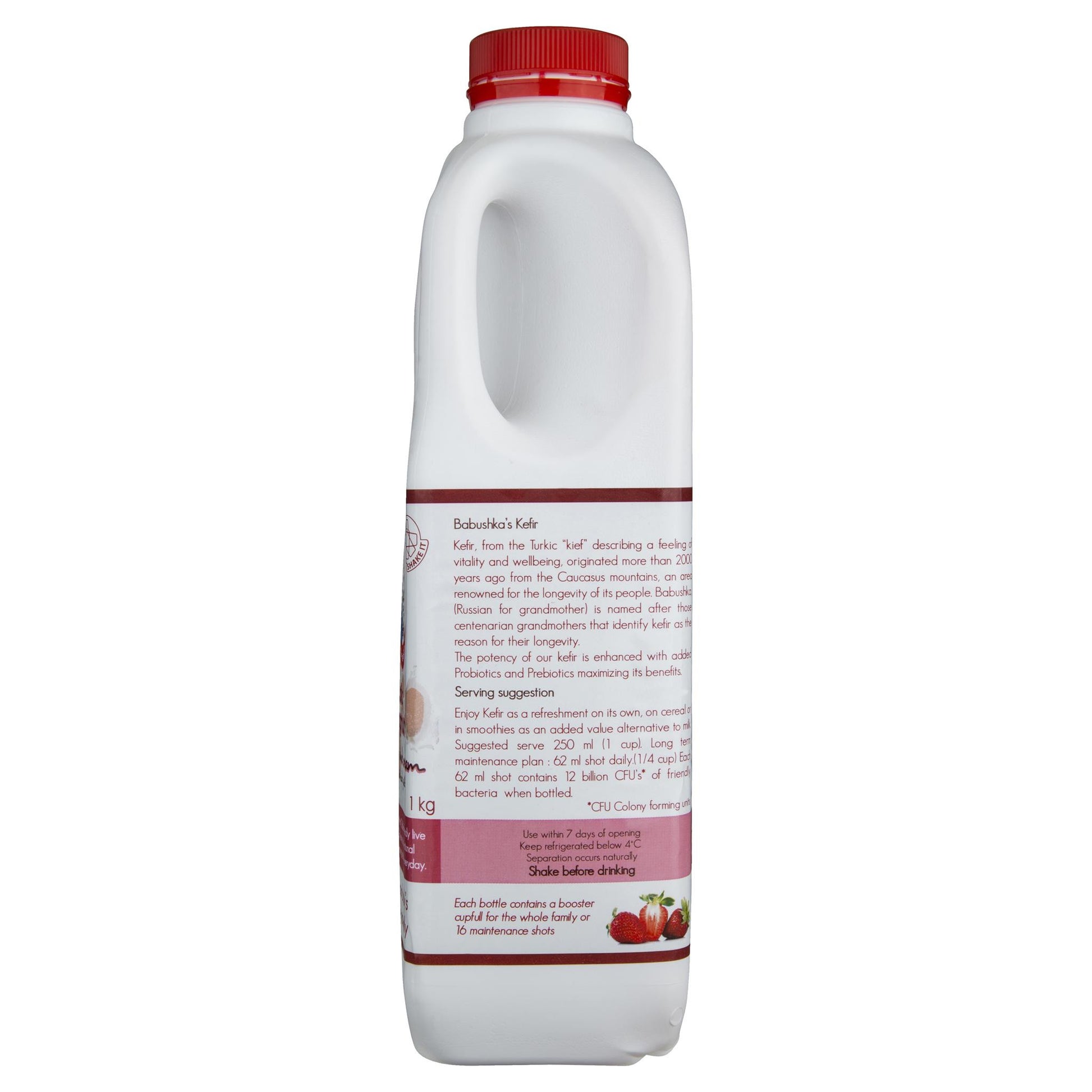 Babushka Probiotic Kefir Yoghurt Strawberries And Cream 1kg , Frdg1-Drinks - HFM, Harris Farm Markets
 - 3