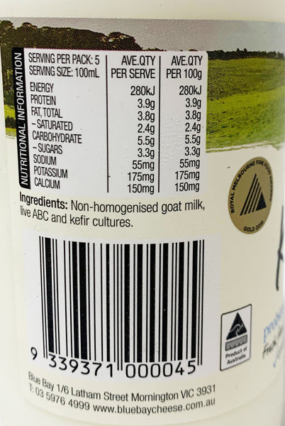 Blue Bay Goat Milk Probiotic Kefir Yoghurt 500ml