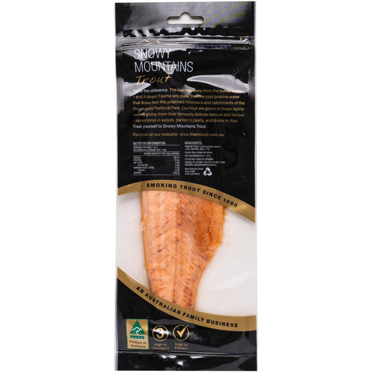 Snowy Mountains Smoked Trout Fillet | Harris Farm Online