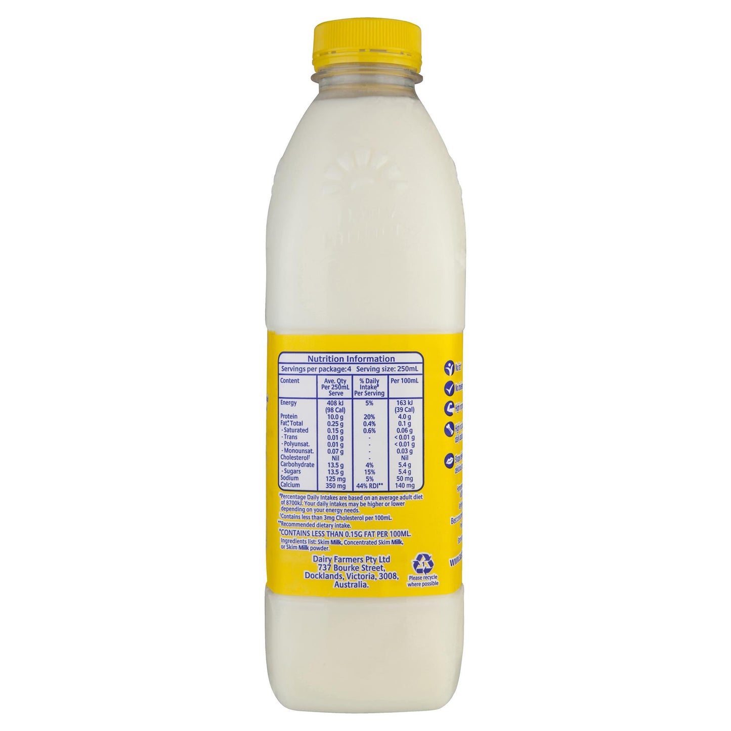 Dairy Farmers Shape No Fat High Calcium Milk | Harris Farm Online