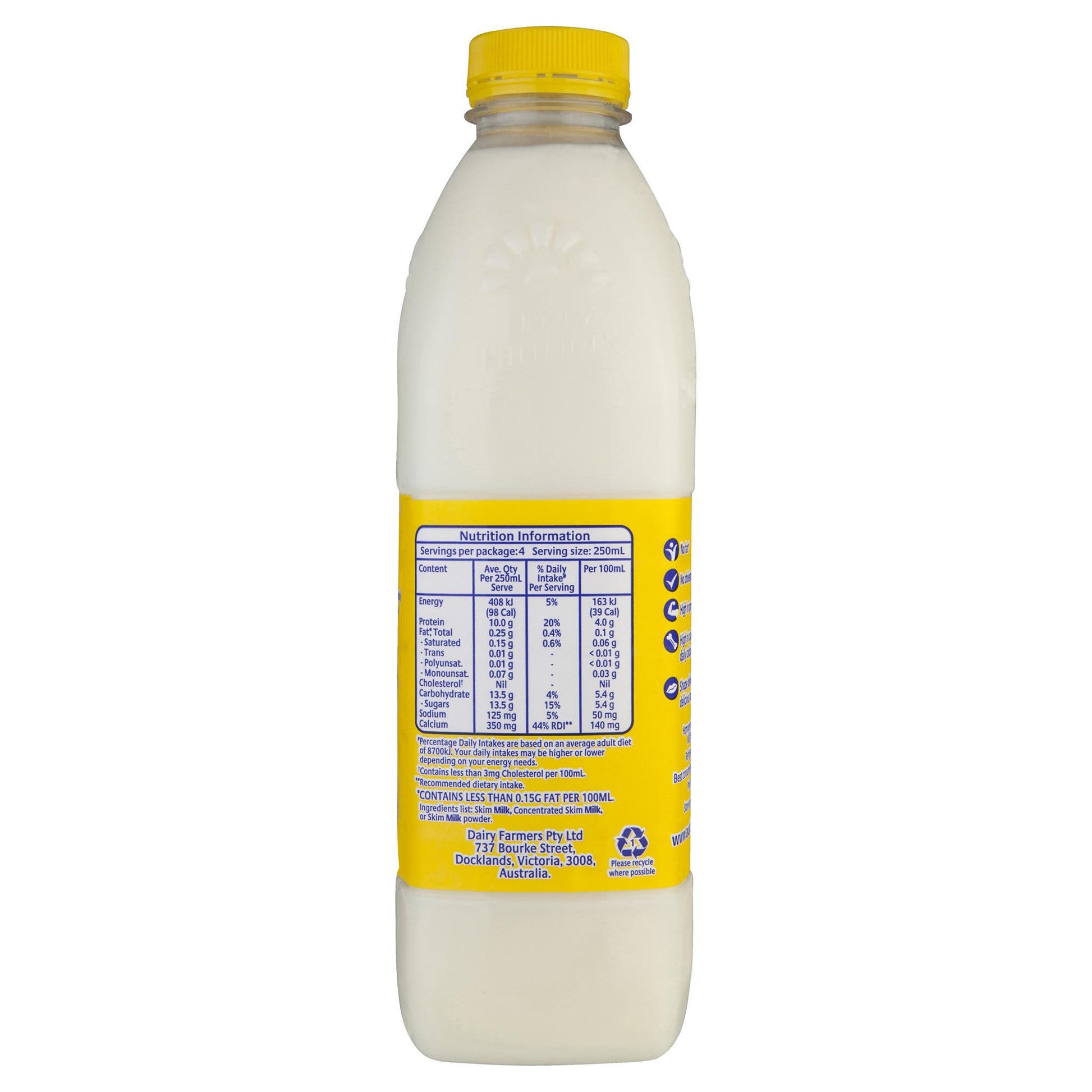 Dairy Farmers Shape No Fat High Calcium Milk | Harris Farm Online