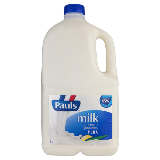 Pauls Milk Pura 3L , Frdg2-Dairy - HFM, Harris Farm Markets
 - 1