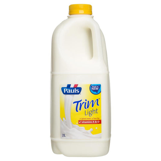 Pauls Milk Trim Light 2L , Frdg2-Dairy - HFM, Harris Farm Markets
 - 1