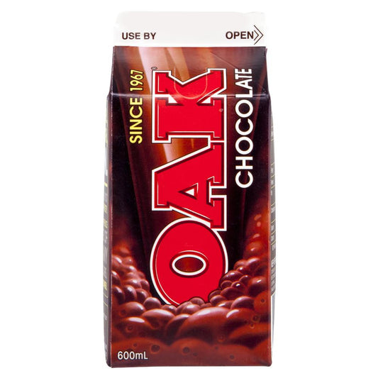 Oak Chocolate 600mL , Frdg2-Dairy - HFM, Harris Farm Markets
 - 1